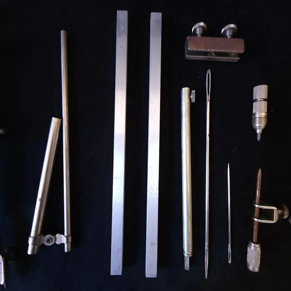 Vintage Tacro Circle Drafting Beam Instrument Tool Set 40